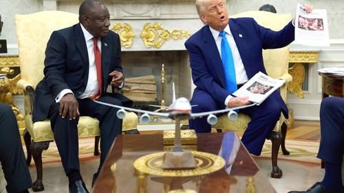 Встреча Трампа c Рамафосой в Овальном кабинете Белого дома